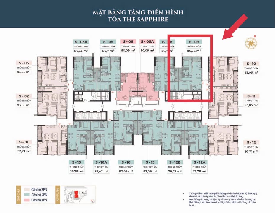 Căn hộ Newtown Diamond Đà Nẵng 82,96m² giá 6.3 tỷ - Bàn giao thô, tầng cao!