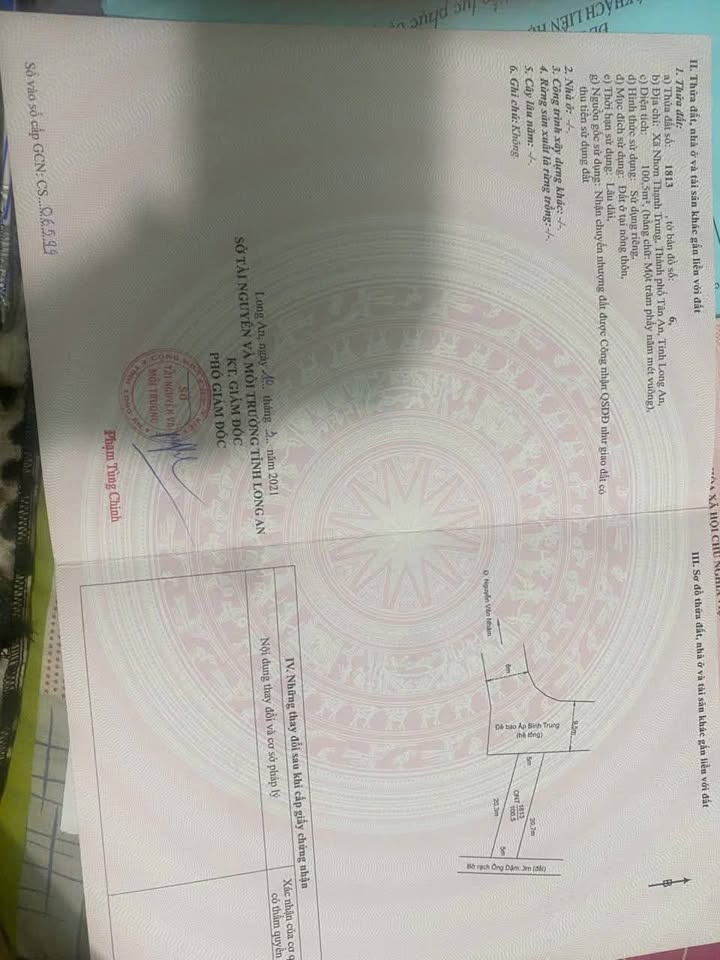 Đất thổ cư Tân An 101m² giá 680 triệu - Đường ô tô vào tận nơi!