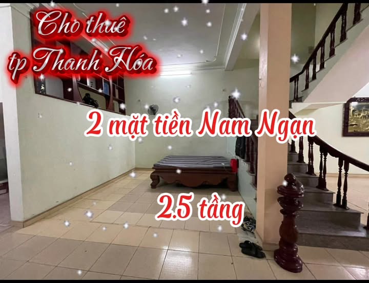 Nhà cho thuê 2.5 tầng 2 mặt tiền tại Nam Ngạn, 100m² - Địa điểm lý tưởng cho kinh doanh!