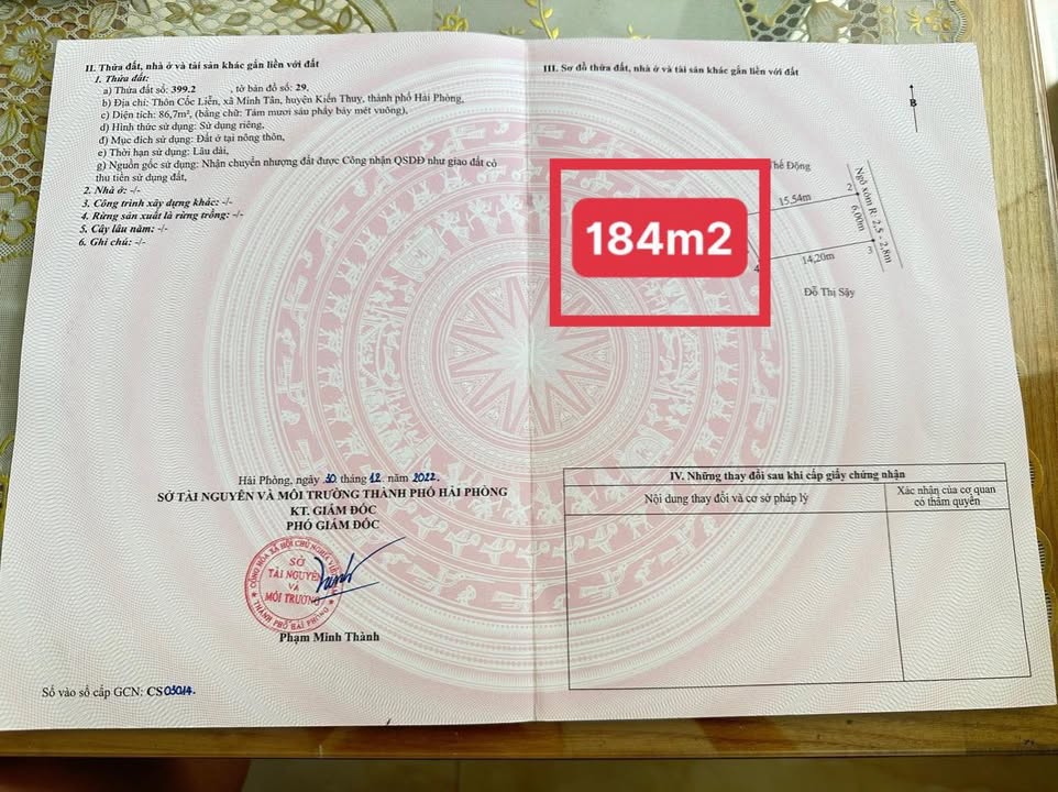 Nhà vườn tại Minh Tân, Kiến Thụy 86m² giá 1 tỷ - Đường thông các ngả!