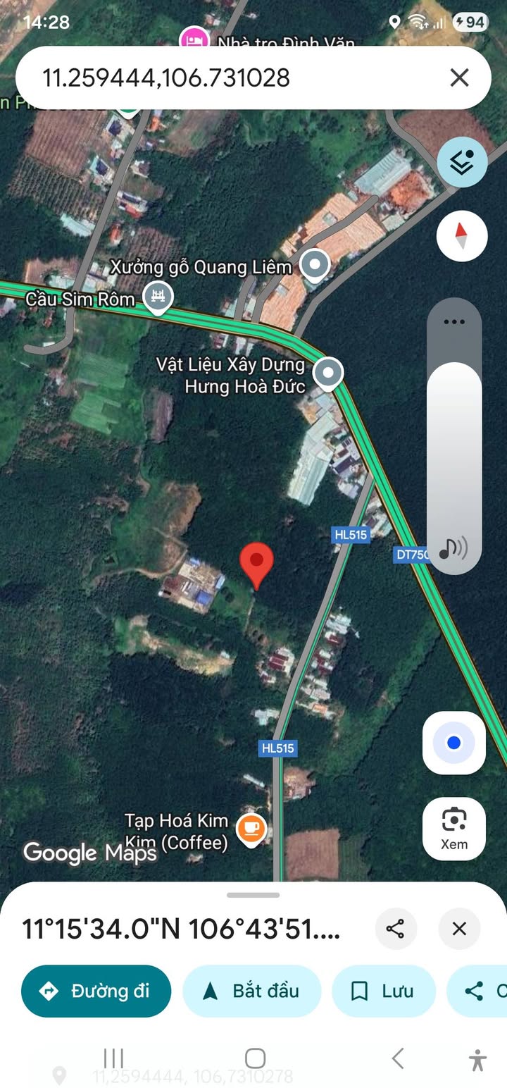 Đất thổ cư Phước Hòa, Phú Giáo 14.108m² giá 30 tỷ - Gần ĐT750, đầu tư sinh lời!