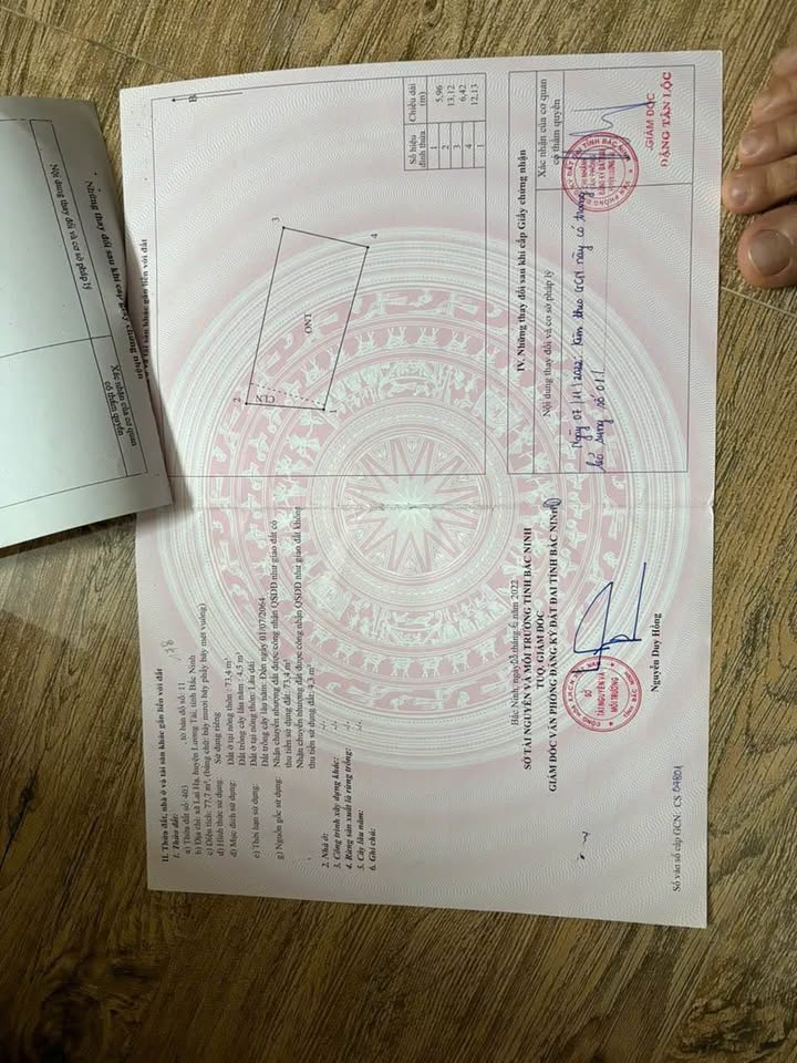 Đất nền Lương Tài Bắc Ninh 77m² - Mặt tiền gần 6m, giá thỏa thuận!