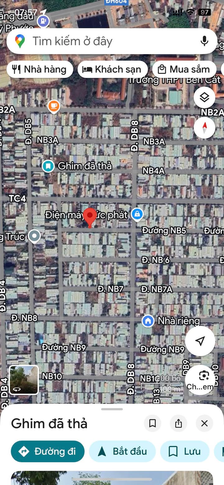 Đất nền 5m đường NB5 Mỹ Phước giá 2 tỷ - Vị trí đẹp gần chợ và trường học!