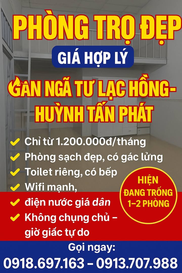 Phòng trọ Rạch Giá 242/3 Huỳnh Tấn Phát chỉ 1.2 triệu - Sạch sẽ, tiện nghi ngay sát ngã tư!