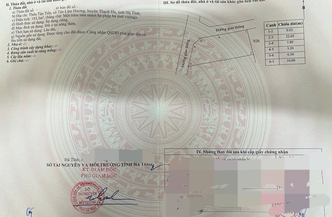 Đất 2 mặt tiền thôn Tân Tiến, Hà Huy Tập 198m² giá 2 tỷ - Sổ đỏ chính chủ!