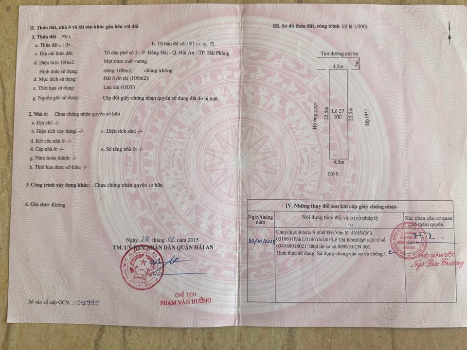 Đất nền tuyến 2 đường Bùi Viện, Hải An, Hải Phòng 100m² - Đầu tư hấp dẫn!