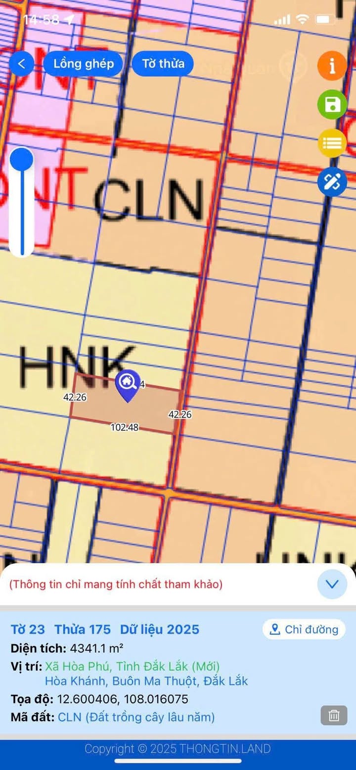 Đất nền Hòa Khánh Buôn Ma Thuột 17200m² giá 2.1 tỷ - Đầu tư sinh lời lý tưởng!