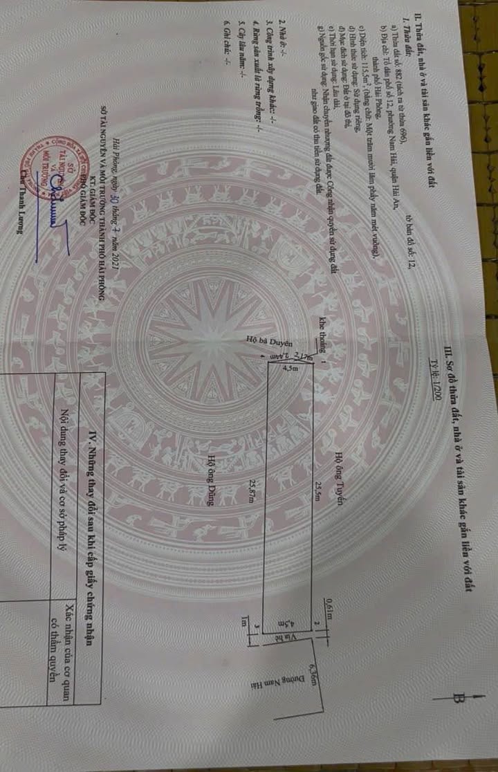 Đất Mặt đường Nam Hải, Hải An, Hải Phòng 115m² giá chỉ 4.62 tỷ - Đầu tư sinh lời ngay!