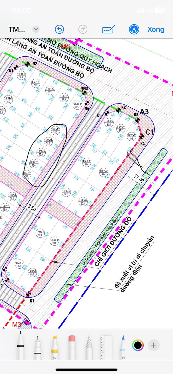 Đất nền liền kề Trằm Sen, Phương Trung 75m² giá chỉ 4.65 tỷ - Cơ hội đầu tư tốt!