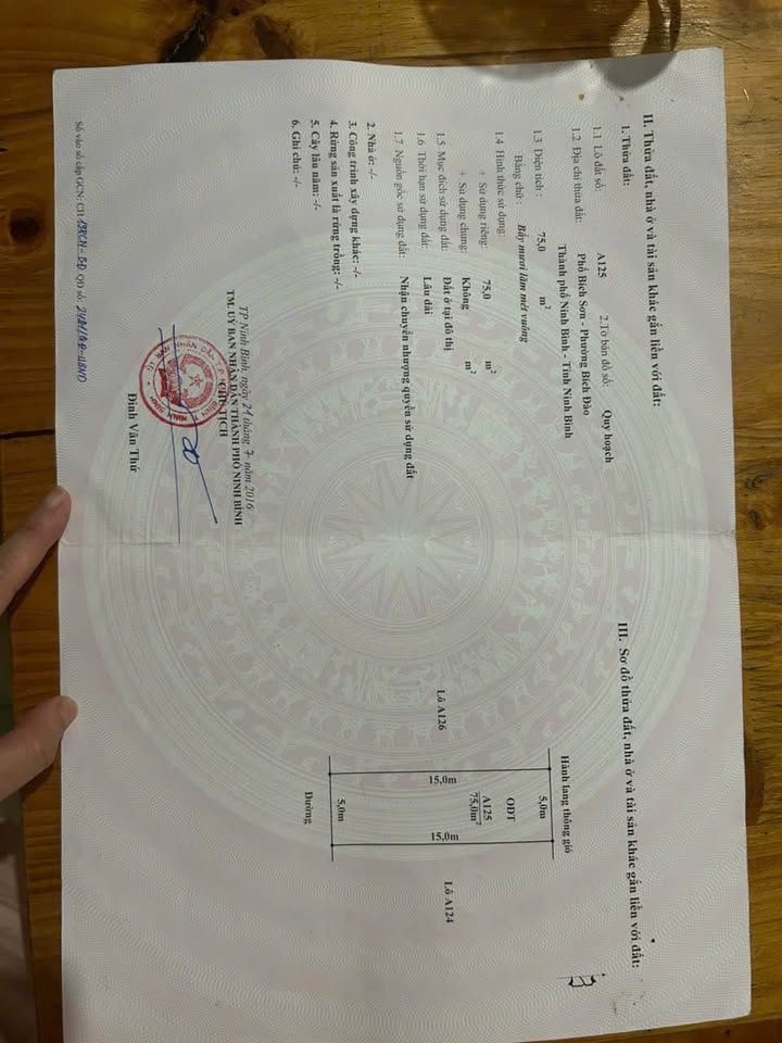 Nhà 3 tầng Bích Đào 75m² - Sẵn sàng vào ở ngay!