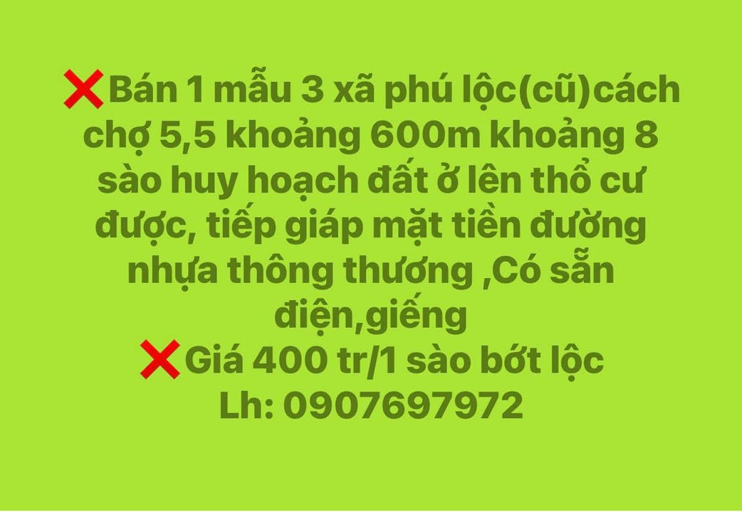 Đất nền Phú Lộc Tân Phú 10.000m² giá 9.6 tỷ - Đầu tư sinh lời cao!