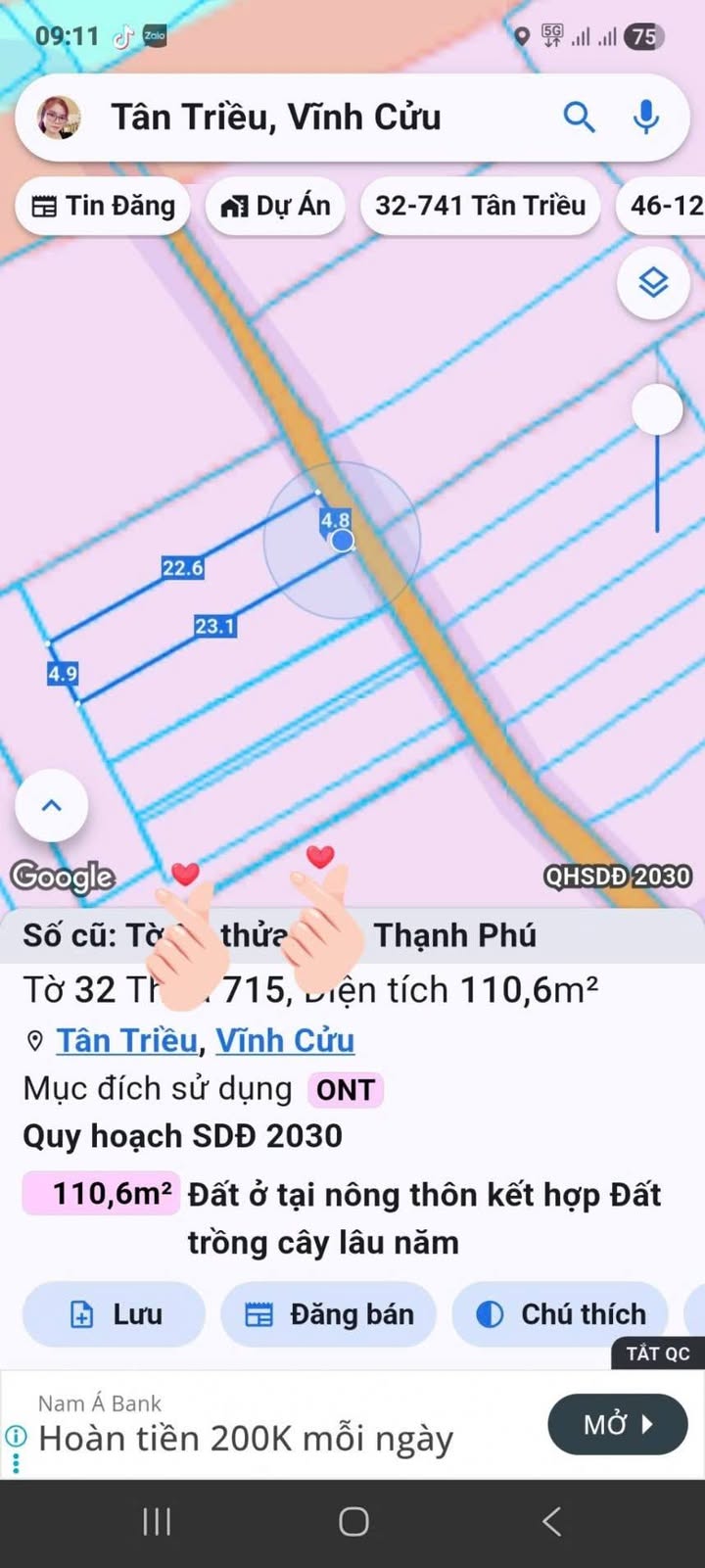 Nhà cấp 4 tại ấp 1, Tân Triều, Đồng Nai 110m² - Sổ hồng riêng, giá cực tốt!