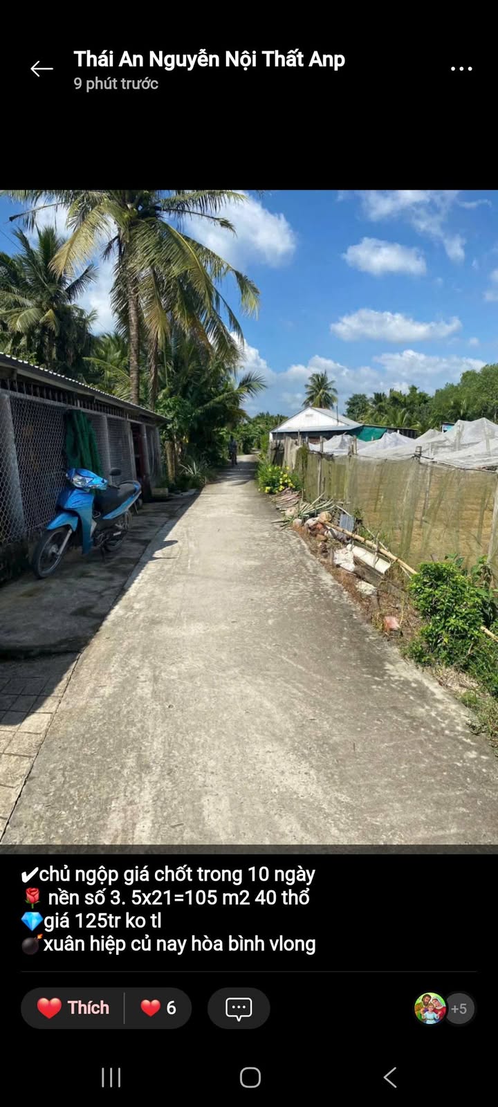 Đất nền Xuân Hiệp Trà Ôn 105m² giá 125 triệu - Cơ hội đầu tư hấp dẫn!