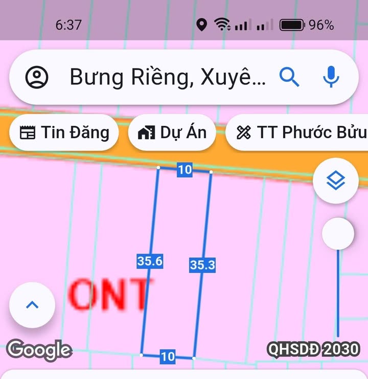 Đất nền Bưng Riềng Xuyên Mộc 352m² giá 2.6 tỷ - Đường nhựa, gần QL55!