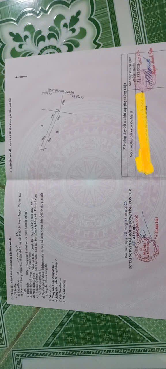 Đất thổ cư 290m² tại tổ dân phố 5, thị trấn Ngọc Hồi - Giá chỉ 9xx triệu!