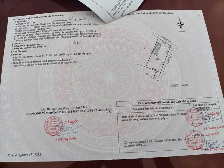 Đất thổ cư Lâm Hà 1585m² giá 2.2 tỷ - Mặt tiền 55m, view Hồ Phúc Hưng!