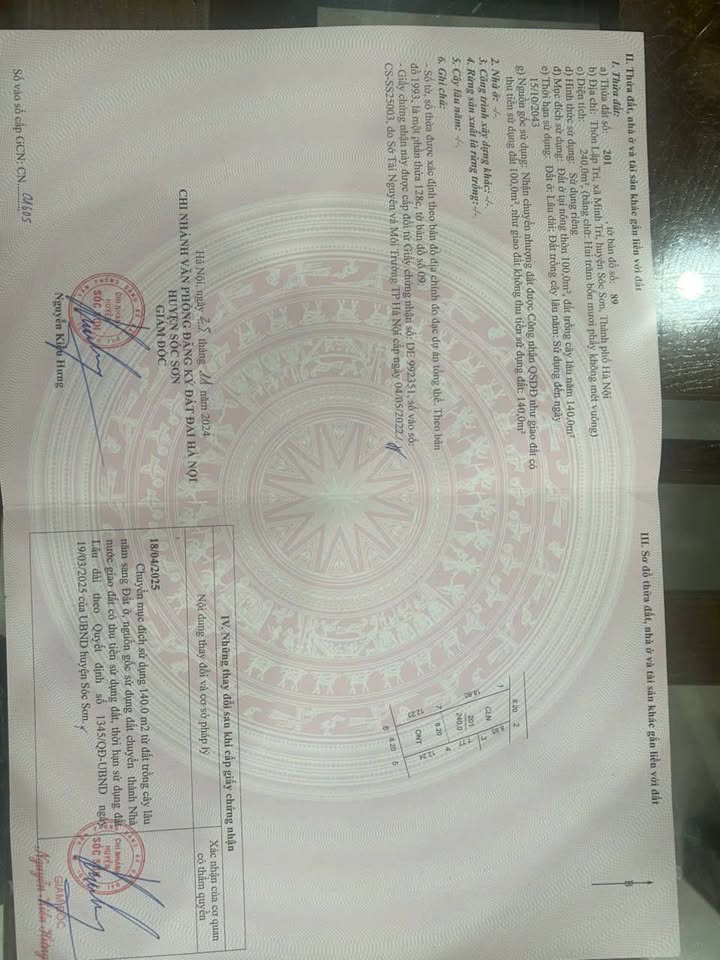 Đất thổ cư Kim Anh, Sóc Sơn 240m² giá chỉ 1x triệu - Dân cư đông đúc, tiện ích đầy đủ!