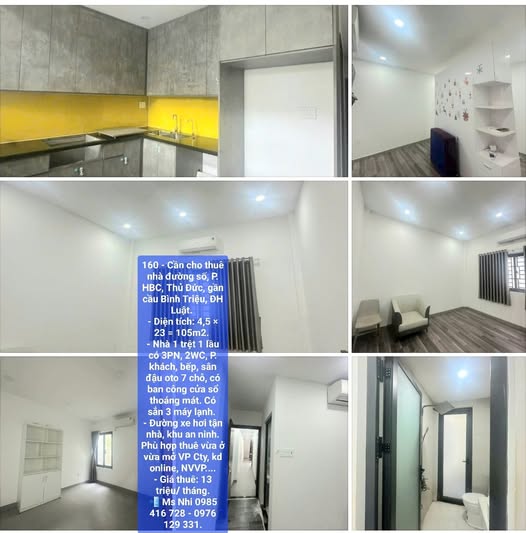 Nhà cho thuê đường Số, P. Hiệp Bình Chánh, Thủ Đức 105m² - Khu an ninh, tiện ích đầy đủ!