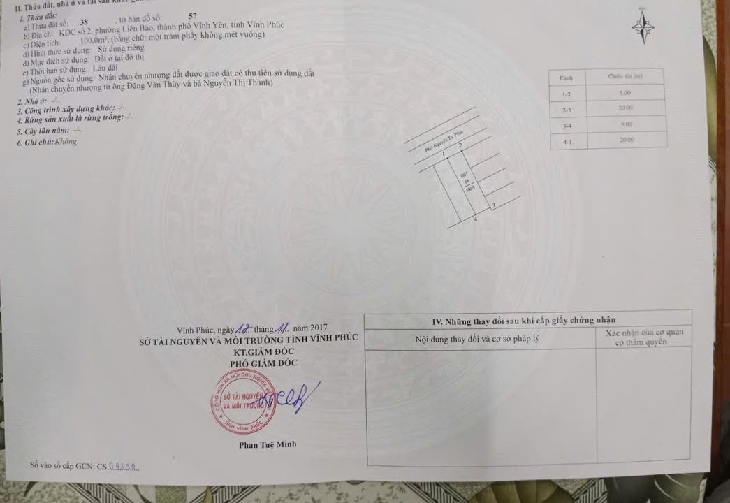 Nhà mặt phố Nguyễn Tư Phúc, Liên Bảo, Vĩnh Yên 100m² giá 5.1 tỷ - Cơ hội đầu tư tuyệt vời!