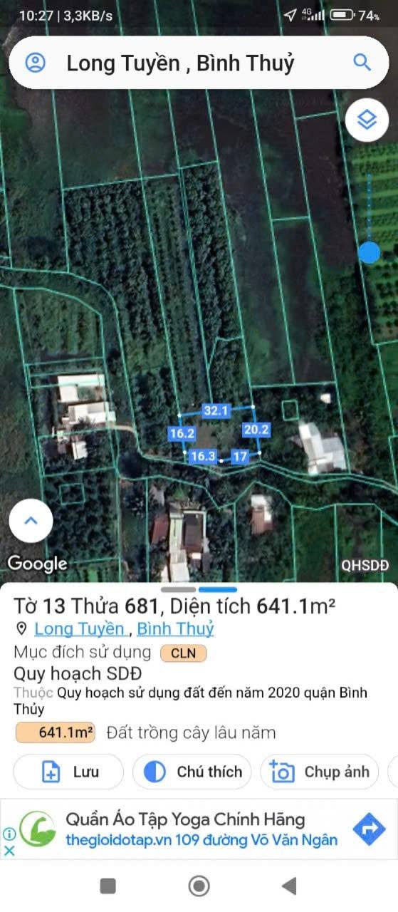 Đất nền 2000m² tại phường Long Tuyền, Cần Thơ - Giá chỉ 1,8 triệu/m², thương lượng ngay!