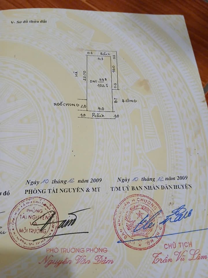 Đất chính chủ 102,5m² tại Xóm Làng, Đại Yên, Chương Mỹ - Giá tốt, pháp lý chuẩn!