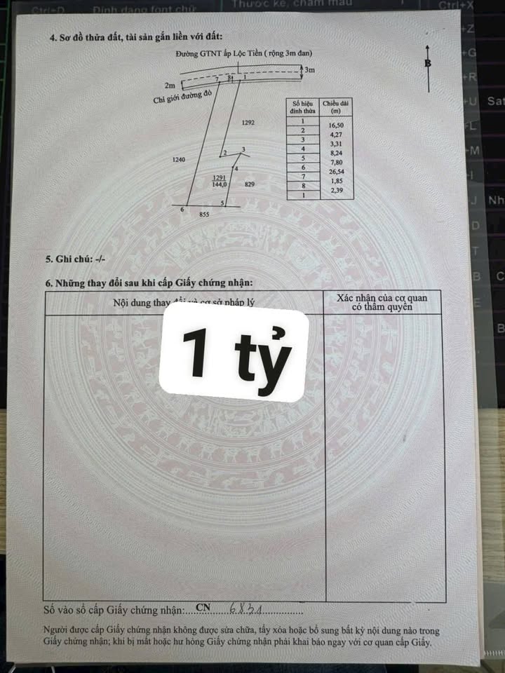 Đất thổ cư 92m² tại Ấp Lộc Tiền, Cần Giuộc - Giá chỉ 700 triệu!