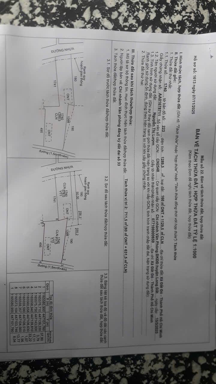 Đất Long Tân 700m² giá 1,8 tỷ - Vị trí đắc địa gần chợ