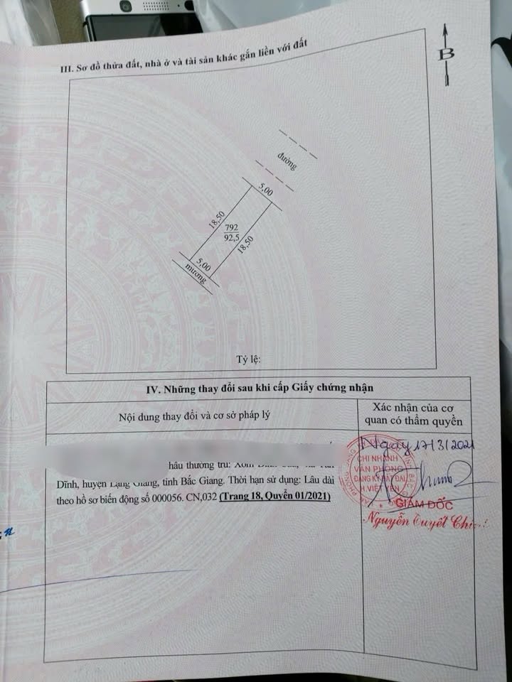 Đất nền Bích Động, Bắc Giang 92,5m² giá 3 tỷ - Cơ hội đầu tư hấp dẫn!