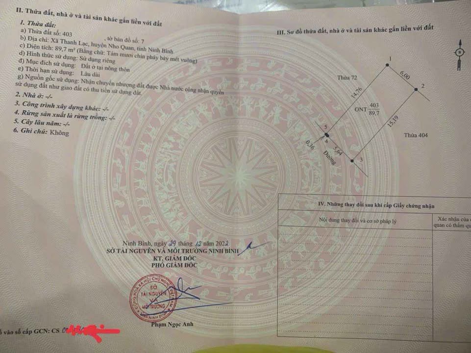 Đất nền Nho Quan, Ninh Bình 96m² giá 900 triệu - Cơ hội đầu tư hấp dẫn!