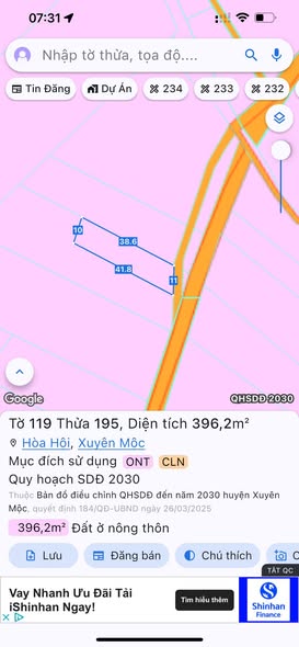 Đất nền Hòa Hội - Xuyên Mộc 400m² giá 1.1 tỷ - Đầu tư sinh lời ngay!