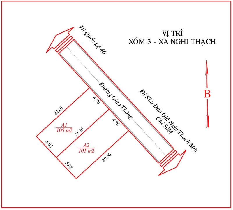 Đất nền Nghi Thạch 103m² giá 1.3 tỷ - Cơ hội đầu tư hấp dẫn!