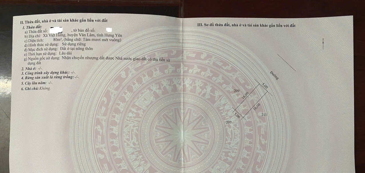 Đất chính chủ 80m² tại xã Việt Hưng, Văn Lâm, Hưng Yên - Giá tốt, cơ hội đầu tư hấp dẫn!