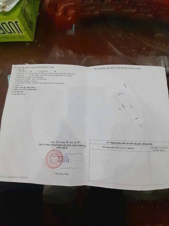 Đất nền lô góc Thắng Lợi, Văn Giang 91.2m² giá chỉ 50 triệu - Tiềm năng tăng giá vượt trội!