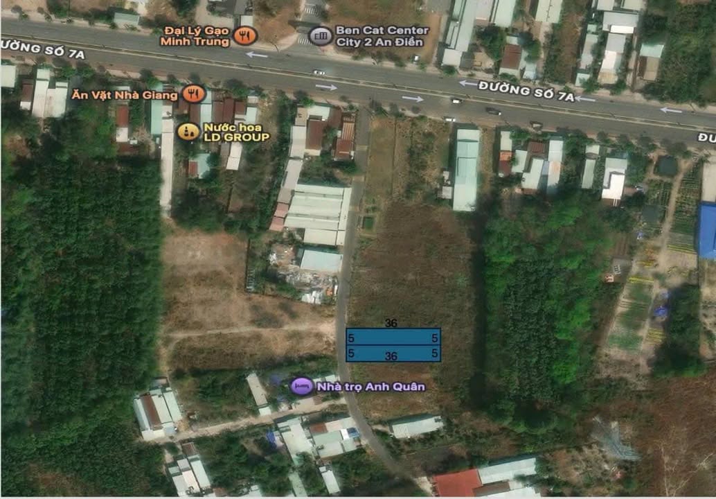 Đất thổ cư An Điền 180m² giá 1 tỷ - Cơ hội đầu tư hấp dẫn!