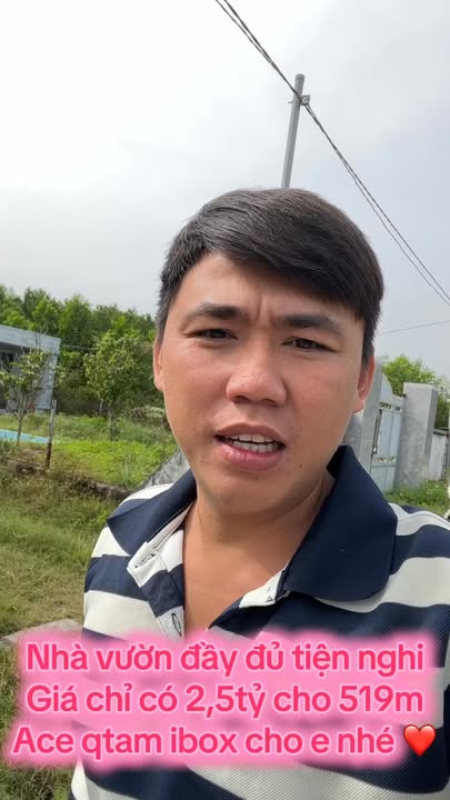 Nhà vườn tại Nhơn Trạch, Đồng Nai 519m² giá 2.5 tỷ - Sổ đỏ chính chủ!