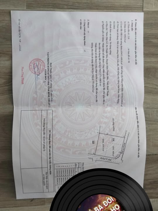 Đất thổ cư 400m² tại thôn Dân Lễ, xã Thuận Hòa, giá 999 triệu - Bán gấp!