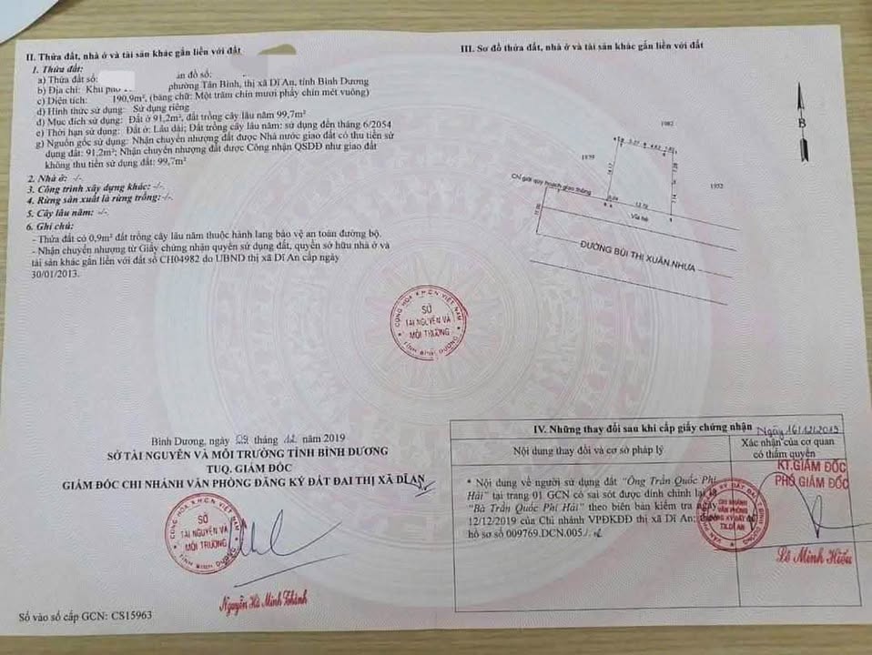 Đất mặt tiền chợ Tân Bình, Dĩ An 191m² giá 9.5 tỷ - Tiềm năng kinh doanh lớn!