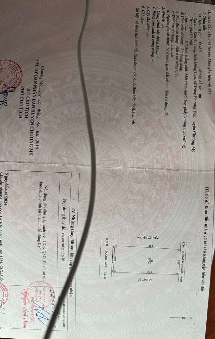 Đất nền thôn Đông, xã Phú Nghĩa 117m² - Cơ hội đầu tư lý tưởng!