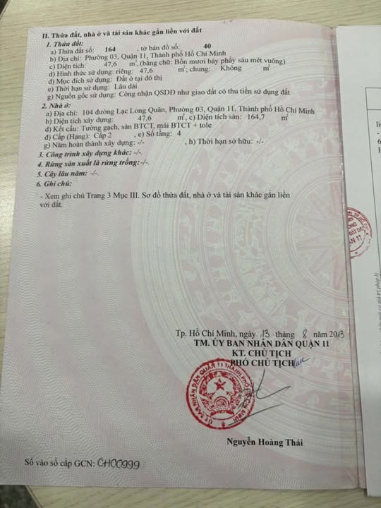 Mặt tiền Lạc Long Quân, Q.11, 50m², 14.5 tỷ - Vị trí đắc địa cho thuê hoặc bán!