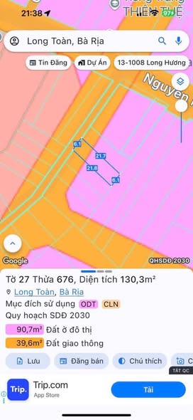 Đất nền đường Nguyễn Mạnh Hùng, phường Long Toàn, 126m² giá 1.99 tỷ - Đầu tư sinh lời ngay!