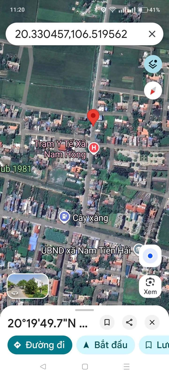 Đất nền Nam Hồng Tiền Hải 110m² giá thỏa thuận - Mặt tiền 5m hướng Đông Bắc