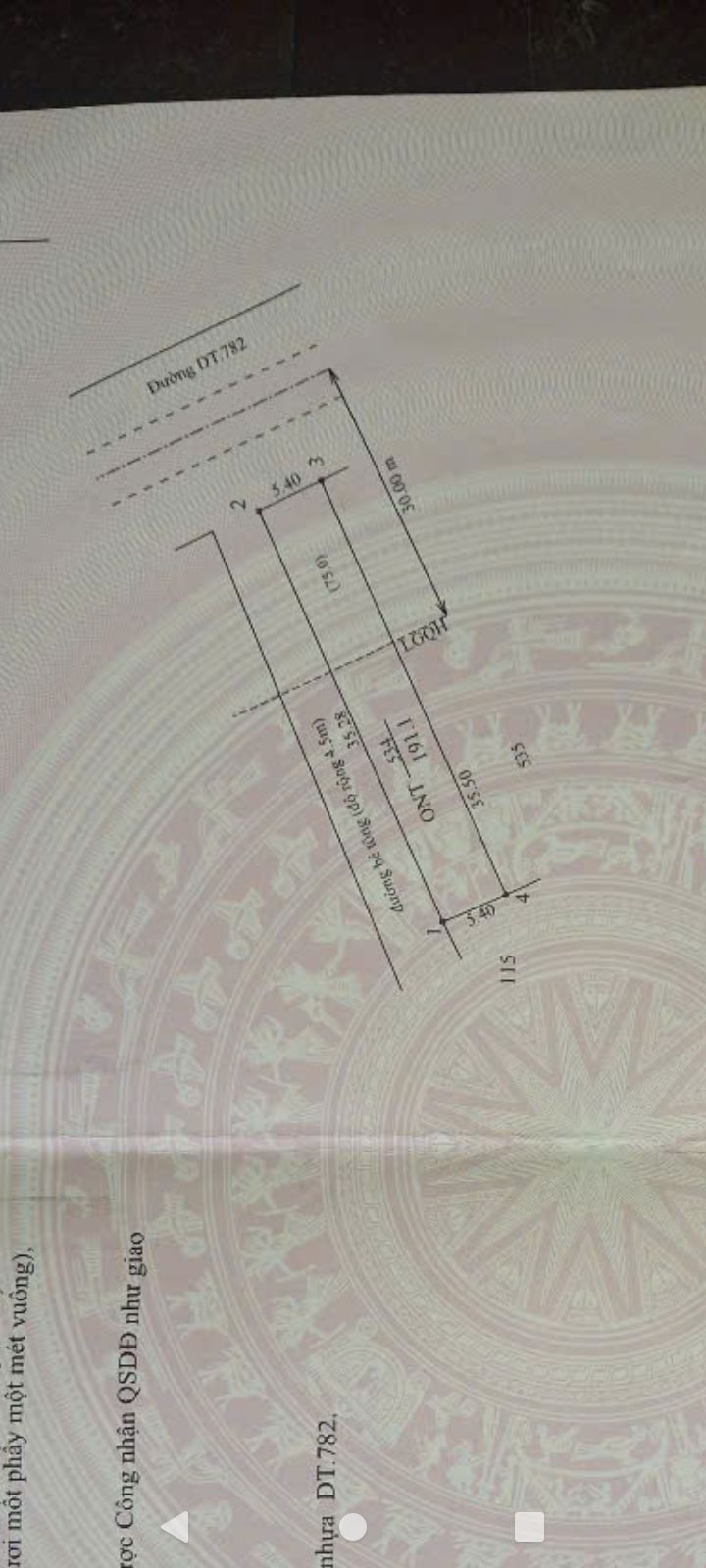 Đất thổ cư 2 mặt tiền đường 782, xã Thanh Phước, huyện Gò Dầu, 175m² - Giá chỉ 2.2 tỷ!