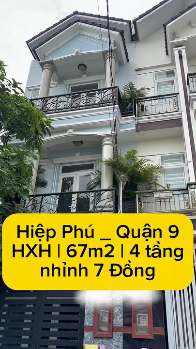 Nhà 1 trệt 2 lầu Hiệp Phú, Quận 9 - 67m² giá 7.5 tỷ - Nhà mới ở ngay, hẻm xe hơi