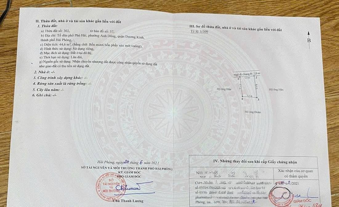 Đất nền chính chủ tại Phú Hải 44,6m² giá chỉ 1,87 tỷ - Sẵn sàng xây dựng!