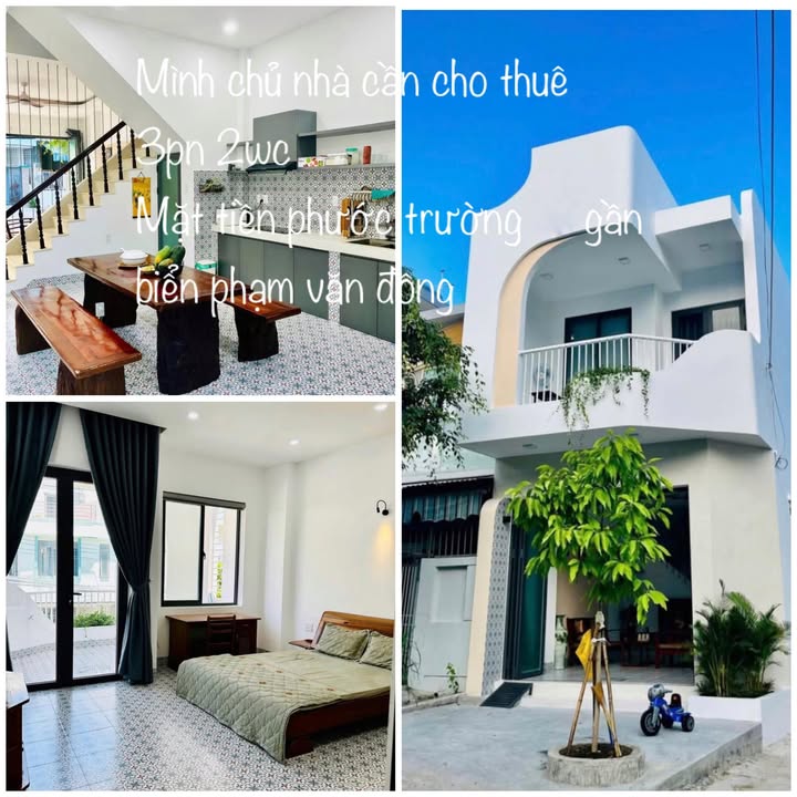 Nhà cho thuê đường Nguyễn Mậu Tài, Hòa Xuân 3PN giá 23 triệu - Gần biển Phạm Văn Đồng!