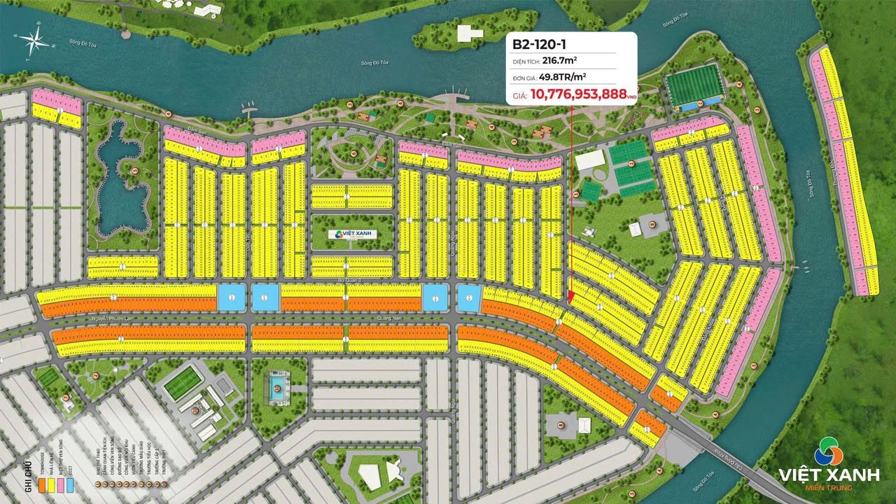 Đất nền Sun Group Đà Nẵng 216.7m² giá 10.776 tỷ - Cơ hội đầu tư lý tưởng!