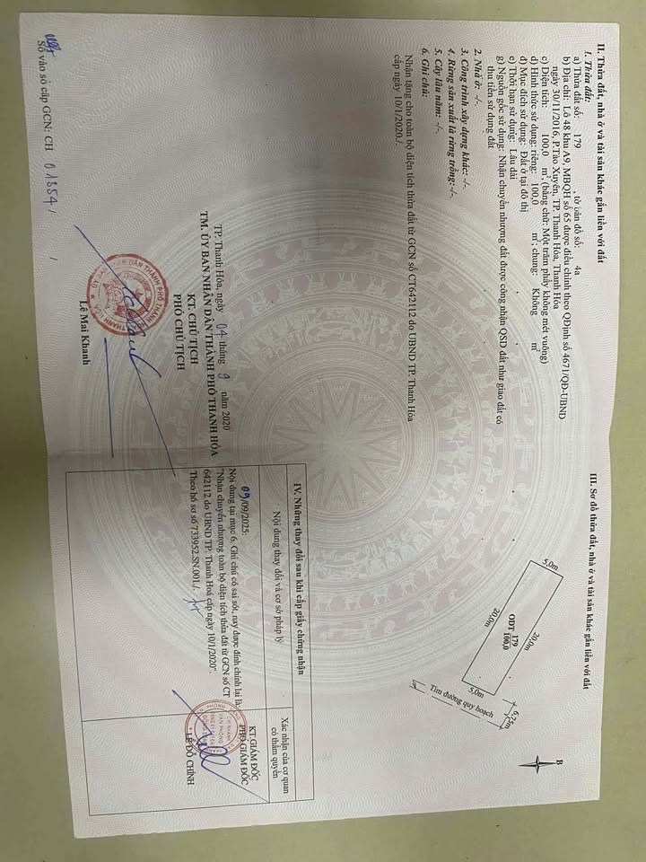 Đất nền đẹp tại MB65 Hoằng Long, Thanh Hóa - Giá 2.4 tỷ, hướng Đông Nam