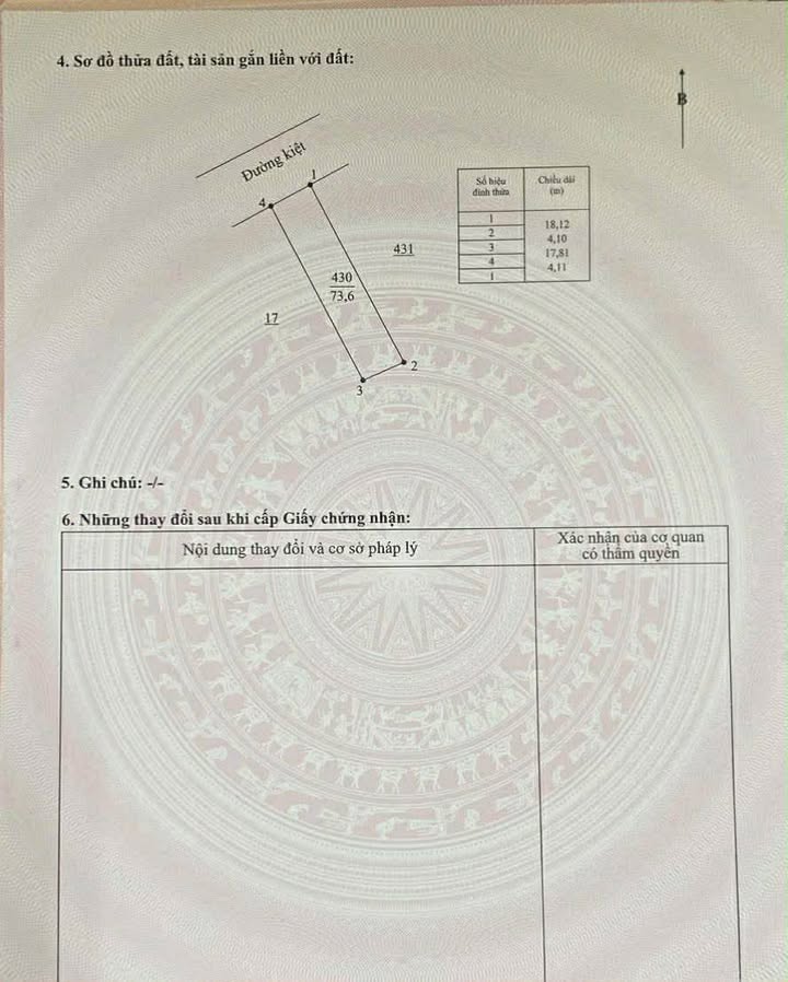 Đất nền chính chủ phường Khuê Mỹ, Đà Nẵng 73m² giá 4 tỷ - Vị trí kiệt ô tô thông thoáng!