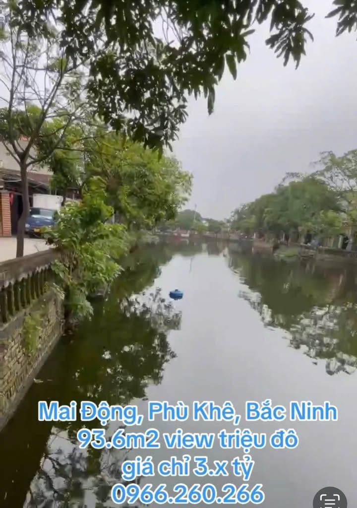 Đất nền đẹp Phù Khê 93m² giá chỉ 3 tỷ - View hồ cực thoáng!