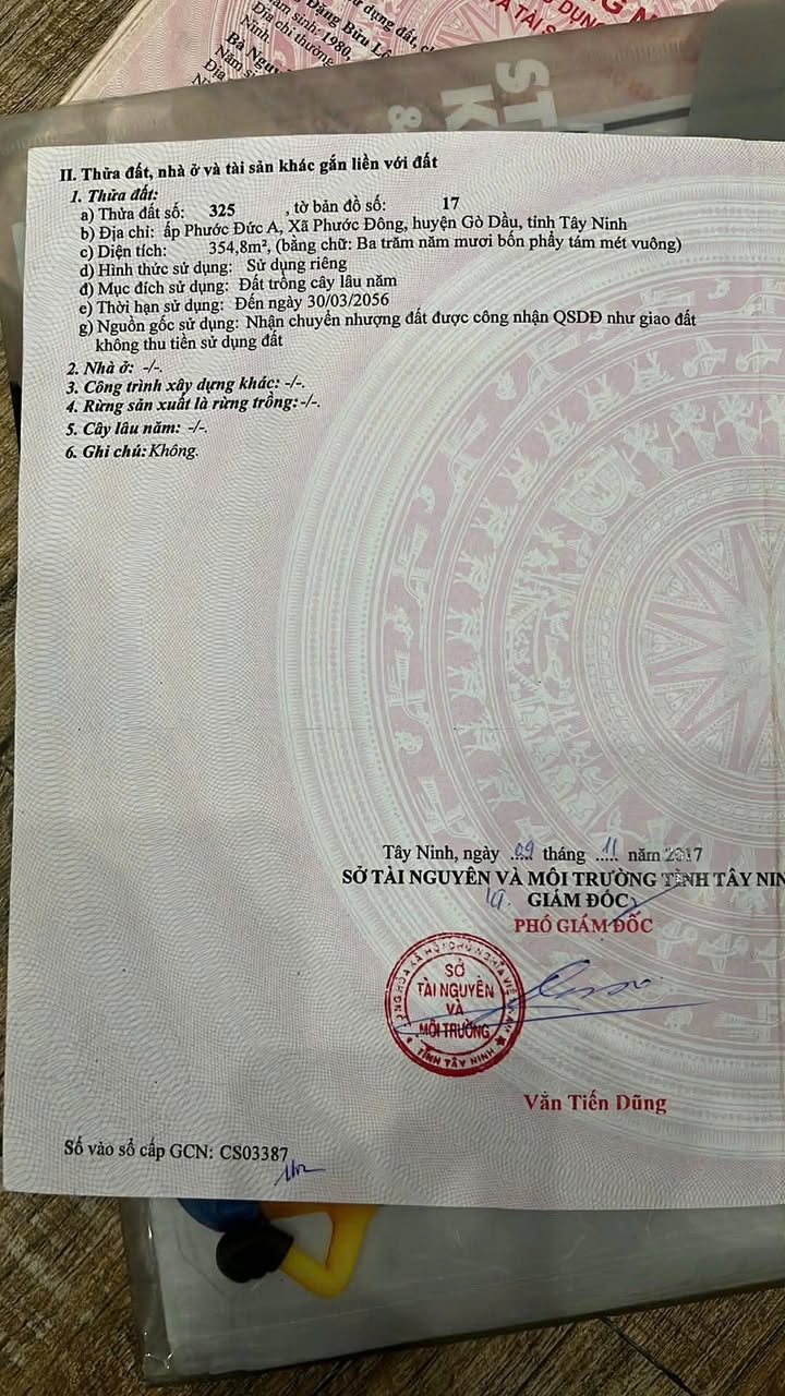 Đất nền Phước Đức A, Trảng Bàng, 322.5m² giá 1.4 tỷ - Sổ đỏ chính chủ